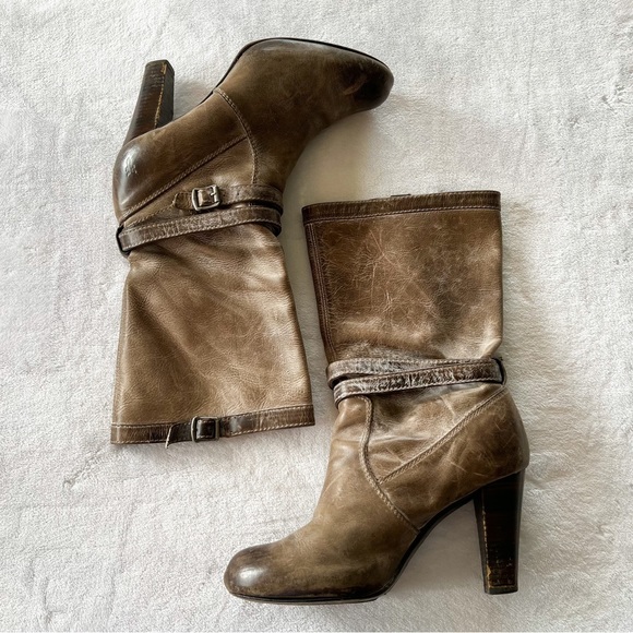 Frye Miranda Slouch Boots in Slate - Picture 2 of 13